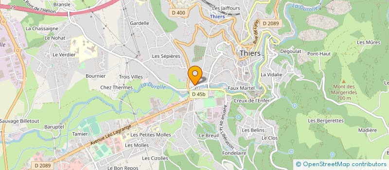 localisation de l'entreprise MADAME SYLVIE OLIVIER à THIERS