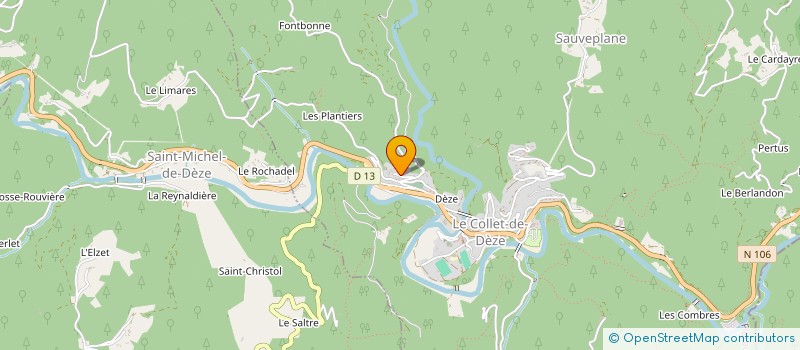 localisation de l'entreprise MADAME SYLVIE OLSZEWSKI  LE COLLET-DE-DEZE