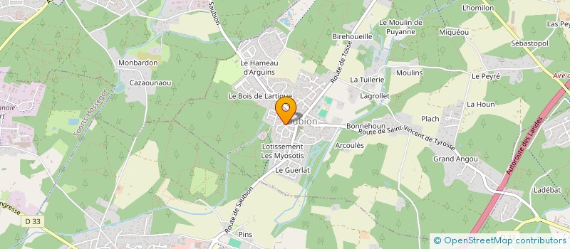 localisation de l'entreprise MADAME SYLVIE ONDARTS  SAUBION