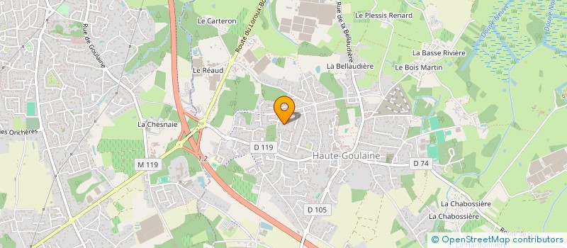 localisation de l'entreprise MADAME SYLVIE ORDUREAU  HAUTE-GOULAINE