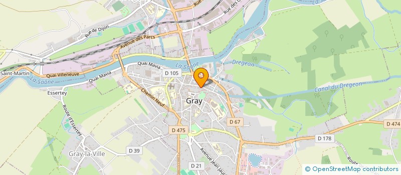 localisation de l'entreprise MADAME SYLVIE PAFUNDI  GRAY