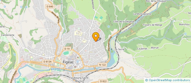 localisation de l'entreprise MADAME SYLVIE PAGES à FIGEAC