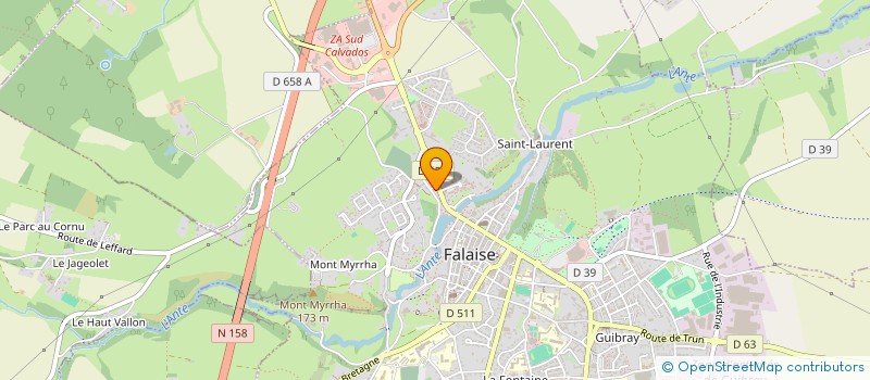 localisation de l'entreprise MADAME SYLVIE PALLIEZ  FALAISE