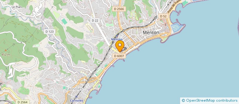 localisation de l'entreprise MADAME SYLVIE PANKRATOFF à MENTON