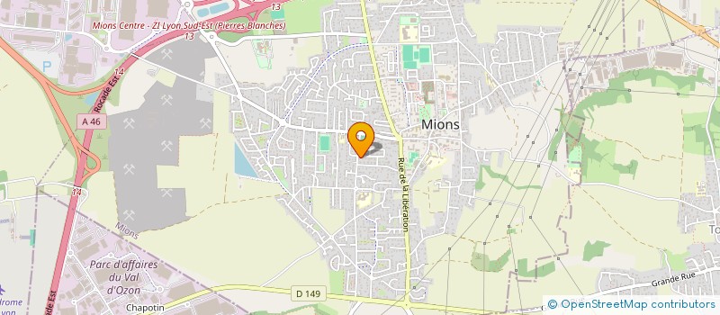 localisation de l'entreprise MADAME SYLVIE PASSELAIGUE  MIONS