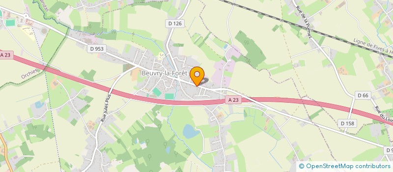 localisation de l'entreprise MADAME SYLVIE PASSERIEUX  BEUVRY-LA-FORET