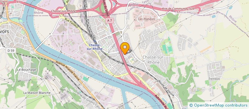 localisation de l'entreprise MADAME SYLVIE PASTOR  CHASSE-SUR-RHONE