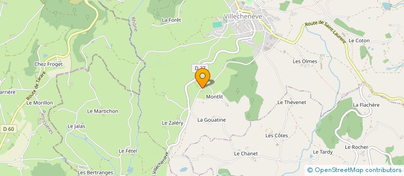 localisation de l'entreprise MADAME SYLVIE PAVET  VILLECHENEVE