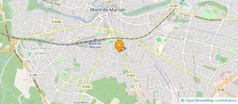 localisation de l'entreprise MADAME SYLVIE PAX  MONT-DE-MARSAN