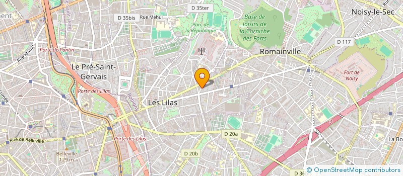 localisation de l'entreprise MADAME SYLVIE PECHON à LES LILAS