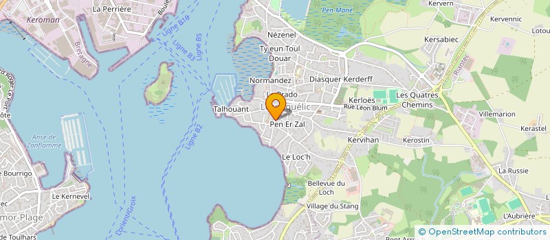 localisation de l'entreprise MADAME SYLVIE PEIGNIN à LOCMIQUELIC