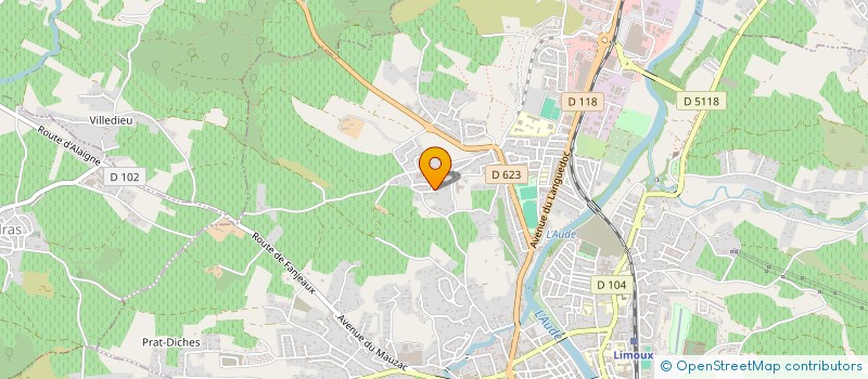 localisation de l'entreprise MADAME SYLVIE PEINADO  LIMOUX