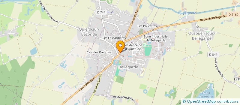 localisation de l'entreprise MADAME SYLVIE PELLETIER à BELLEGARDE