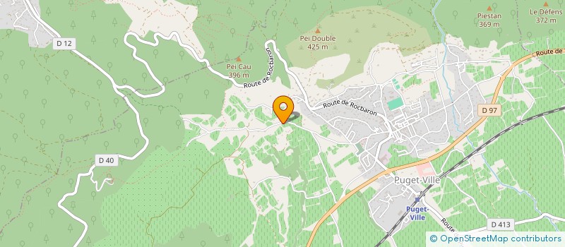 localisation de l'entreprise MADAME SYLVIE PELOUX  PUGET-VILLE