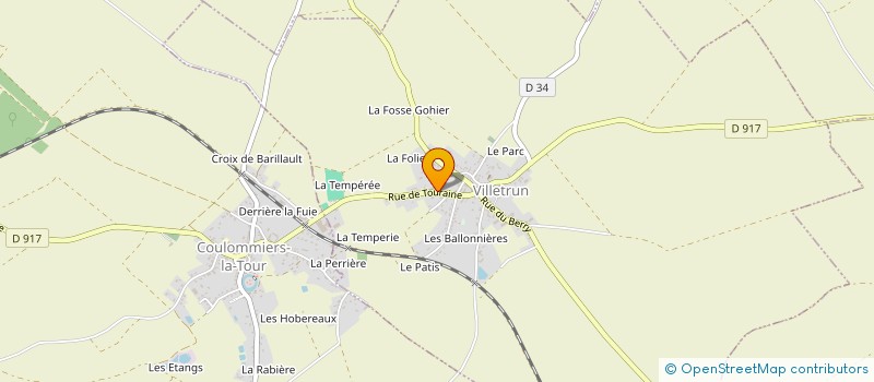 localisation de l'entreprise MADAME SYLVIE PERCHE  VILLETRUN