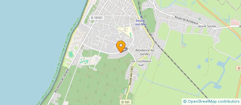 localisation de l'entreprise MADAME SYLVIE PERCIOT  SOULAC-SUR-MER