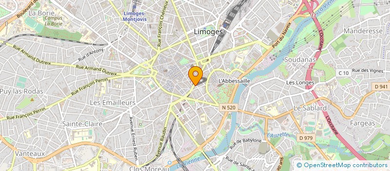 localisation de l'entreprise MADAME SYLVIE PERIER à LIMOGES