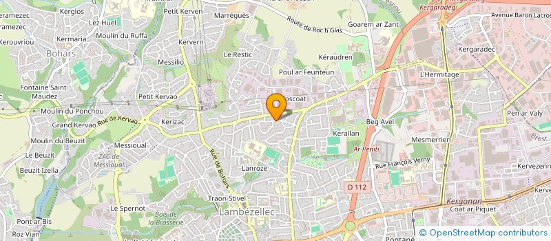 localisation de l'entreprise MADAME SYLVIE PERON à BREST