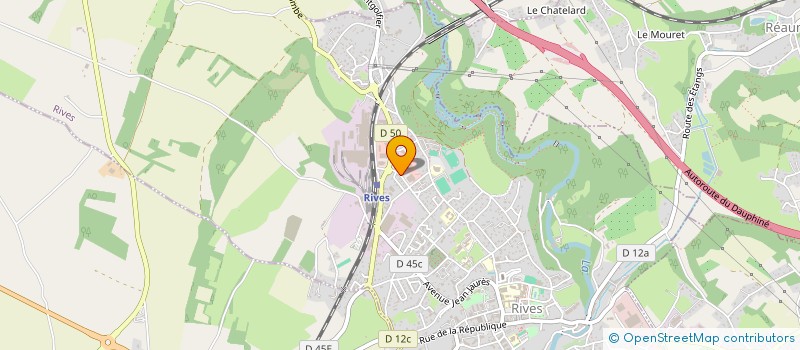 localisation de l'entreprise MADAME SYLVIE PERRAUDIN  RIVES