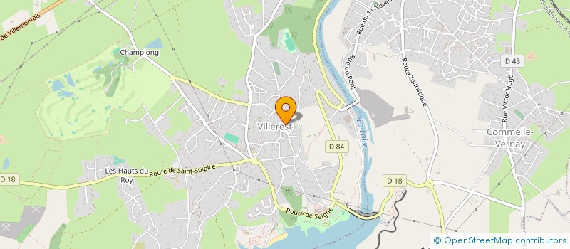 localisation de l'entreprise MADAME SYLVIE PERRET à VILLEREST