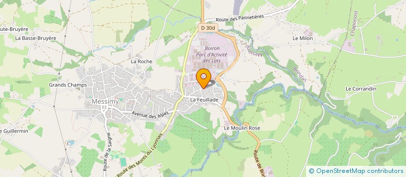 localisation de l'entreprise MADAME SYLVIE PERRET  MESSIMY