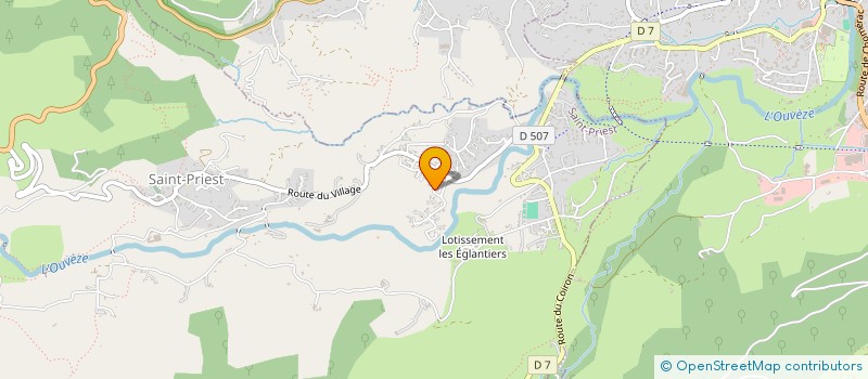 localisation de l'entreprise MADAME SYLVIE PERRET  SAINT-JULIEN-EN-SAINT-ALBAN