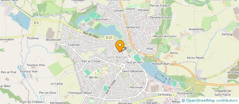 localisation de l'entreprise MADAME SYLVIE PERRIER  SAINT-RENAN