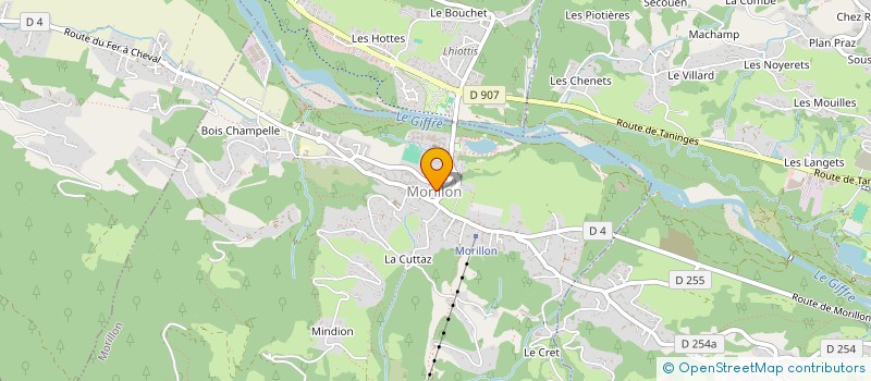 localisation de l'entreprise MADAME SYLVIE PERRIER  MORILLON