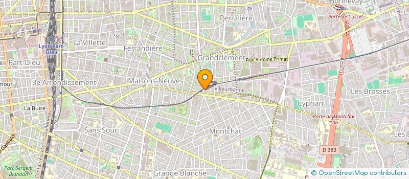 localisation de l'entreprise MADAME SYLVIE PERRIN à VILLEURBANNE