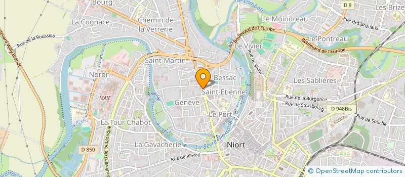 localisation de l'entreprise MADAME SYLVIE PERRIN  NIORT