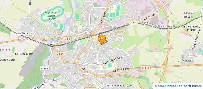 localisation de l'entreprise MADAME SYLVIE PERRIN  VIRE NORMANDIE