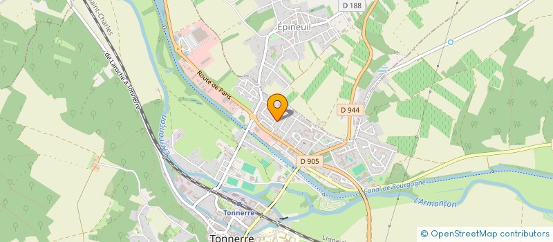 localisation de l'entreprise MADAME SYLVIE PERSENT  TONNERRE