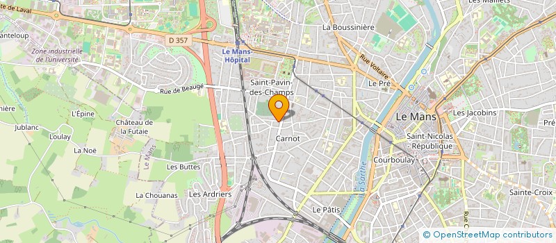 localisation de l'entreprise MADAME SYLVIE PETIT  LE MANS