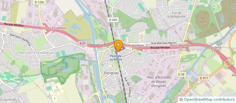 localisation de l'entreprise MADAME SYLVIE PETIT  FLERS-EN-ESCREBIEUX