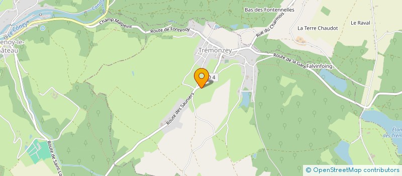 localisation de l'entreprise MADAME SYLVIE PETITDEMANGE  TREMONZEY