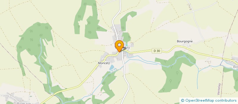 localisation de l'entreprise MADAME SYLVIE PEUDPIECE  VENTELAY