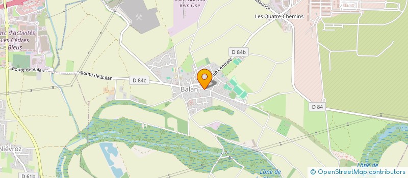 localisation de l'entreprise MADAME SYLVIE PEYRIERE à BALAN