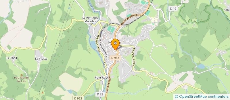 localisation de l'entreprise MADAME SYLVIE PEYROUX  FELLETIN