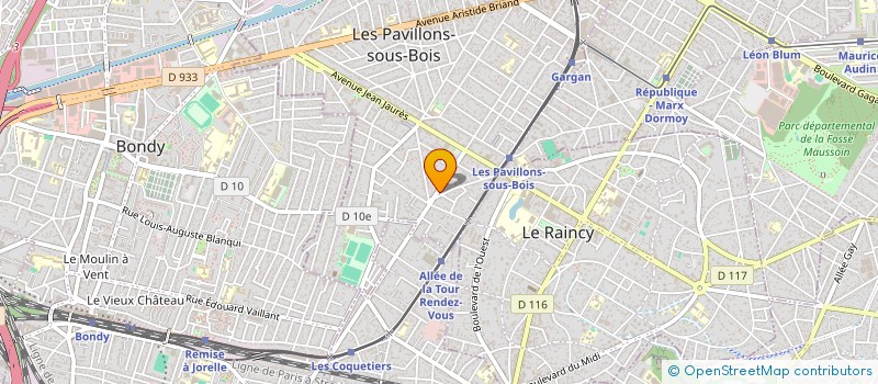 localisation de l'entreprise MADAME SYLVIE PHILIBERT  LES PAVILLONS-SOUS-BOIS