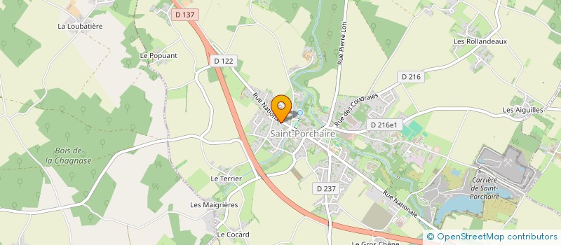 localisation de l'entreprise MADAME SYLVIE PIERON  SAINT-PORCHAIRE