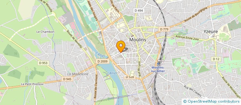 localisation de l'entreprise MADAME SYLVIE PIRIOU à MOULINS