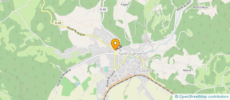 localisation de l'entreprise MADAME SYLVIE PIVAUT  CASTELS ET BEZENAC