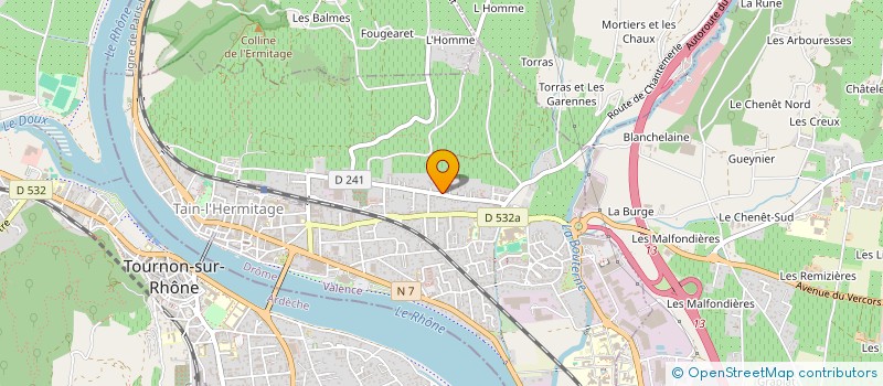 localisation de l'entreprise MADAME SYLVIE PIZETTE  TAIN-L'HERMITAGE