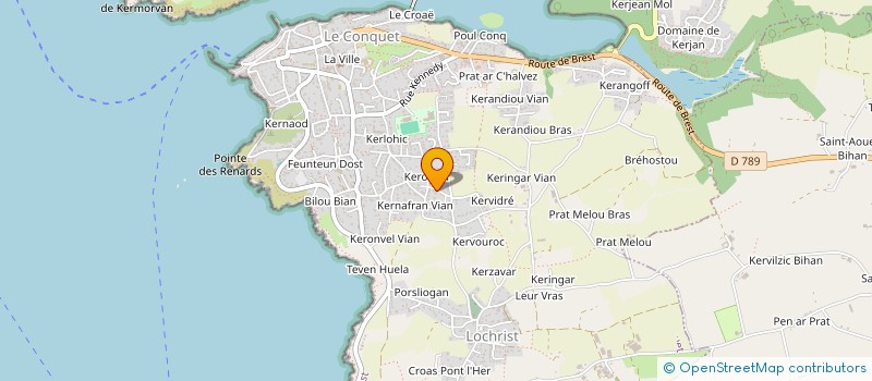 localisation de l'entreprise MADAME SYLVIE PODDESU  LE CONQUET