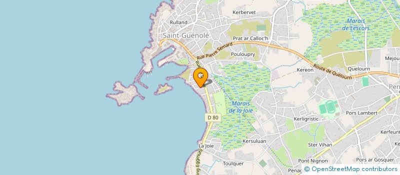 localisation de l'entreprise MADAME SYLVIE POIRIER  PENMARCH