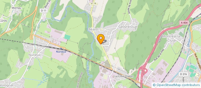 localisation de l'entreprise MADAME SYLVIE POISEAU  BEARD-GEOVREISSIAT