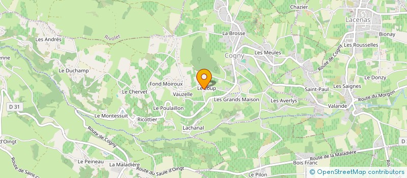 localisation de l'entreprise MADAME SYLVIE POLOSSE  COGNY