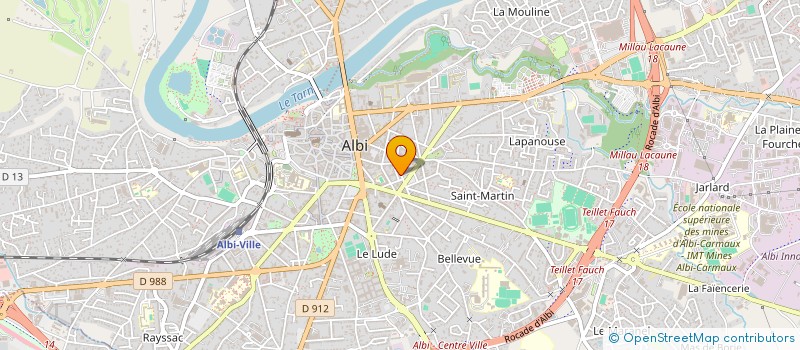 localisation de l'entreprise MADAME SYLVIE POMAREDE à ALBI