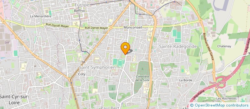 localisation de l'entreprise MADAME SYLVIE POMMIER  TOURS