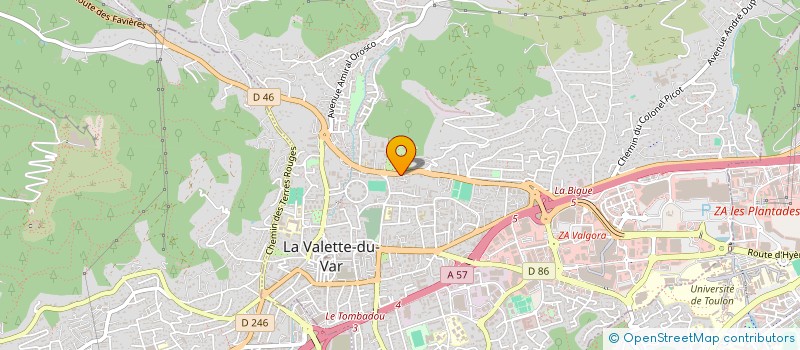 localisation de l'entreprise MADAME SYLVIE POQUET  LA VALETTE-DU-VAR